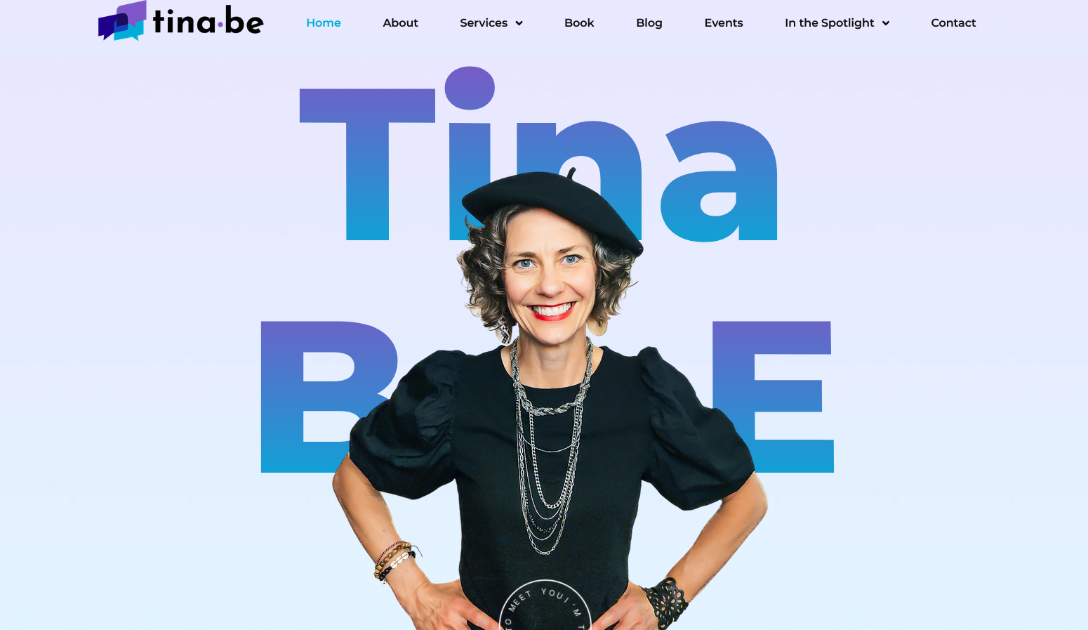 Tina BE — Website Rebrand & Digital Experience